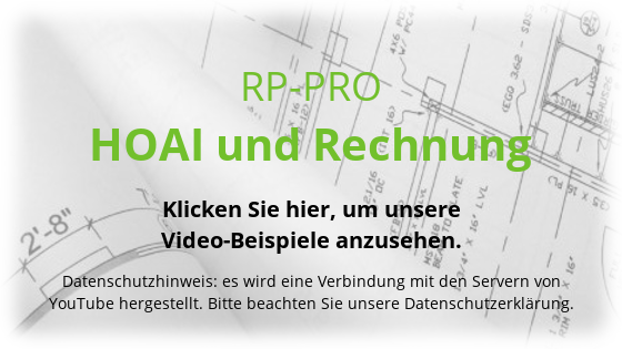 Video des RP-PRO HOAI und Rechnung-Moduls